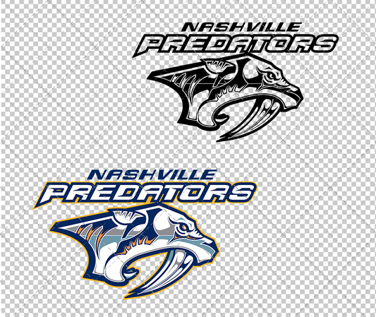 Nashville Predators Alternate 1998, Svg, Dxf, Eps, Png - SvgShopArt