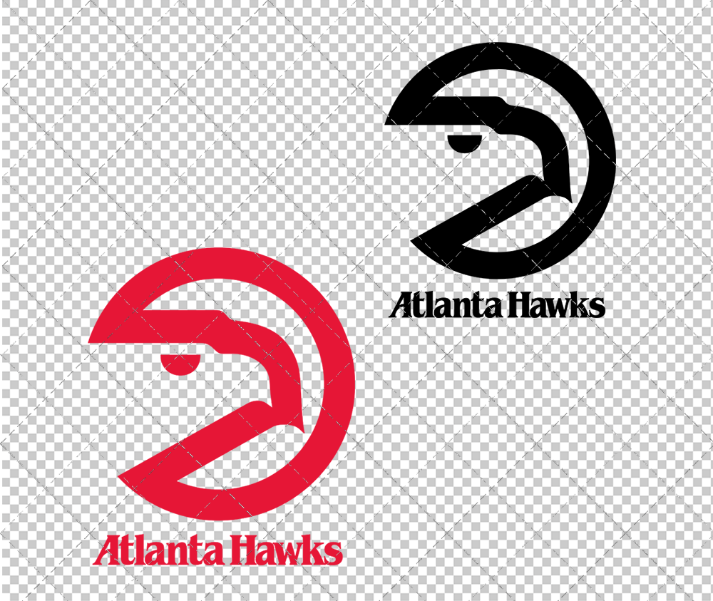 Atlanta Hawks 1972, Svg, Dxf, Eps, Png - SvgShopArt