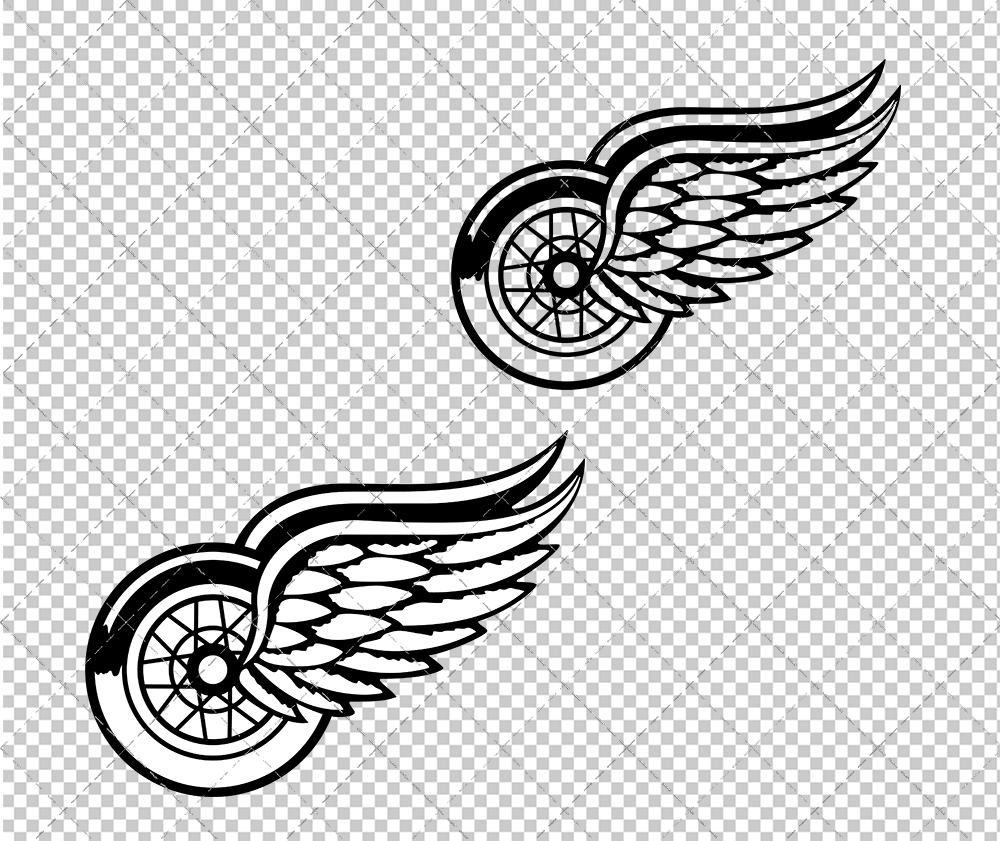 Detroit Red Wings Concept 1948 004, Svg, Dxf, Eps, Png - SvgShopArt