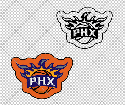 Phoenix Suns Concept 2013 002, Svg, Dxf, Eps, Png - SvgShopArt