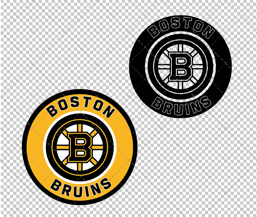 Boston Bruins Circle 2007 004, Svg, Dxf, Eps, Png - SvgShopArt