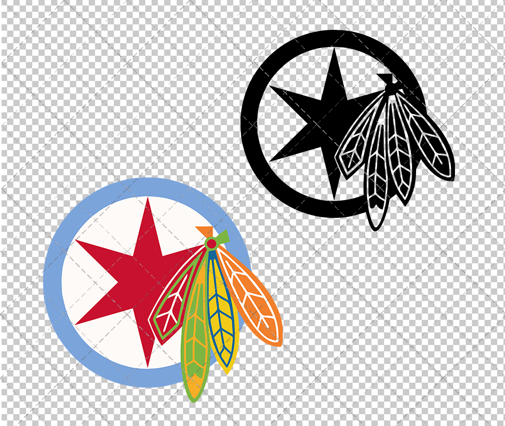 Chicago Blackhawks Concept 1999 009, Svg, Dxf, Eps, Png - SvgShopArt