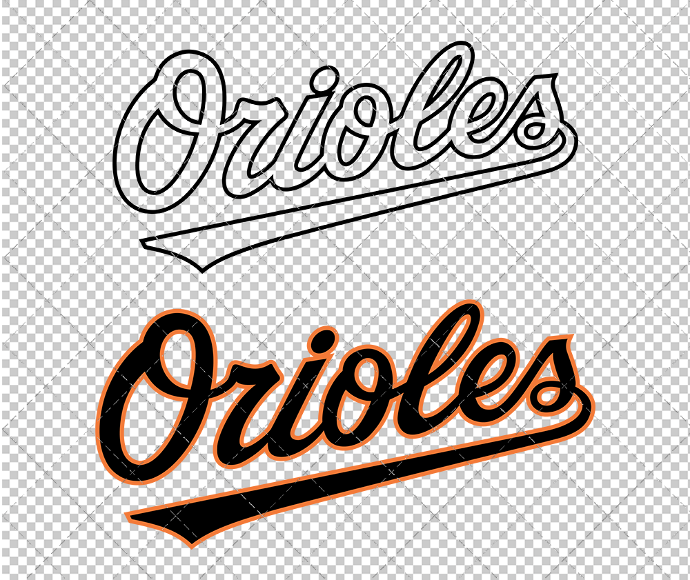 Baltimore Orioles Wordmark 1998 002, Svg, Dxf, Eps, Png - SvgShopArt