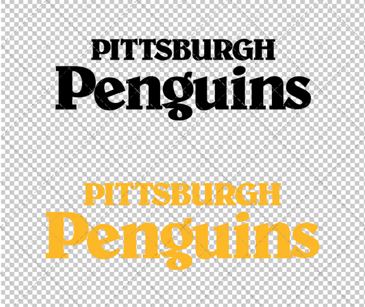 Pittsburgh Penguins Wordmark 1981, Svg, Dxf, Eps, Png - SvgShopArt