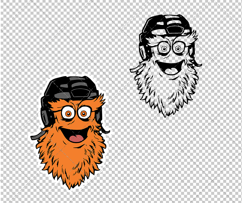 Philadelphia Flyers Mascot Gritty, Svg, Dxf, Eps, Png - SvgShopArt