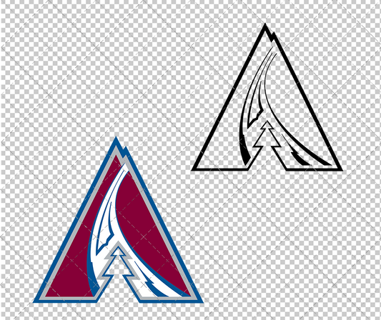 Colorado Avalanche Concept 1999 012, Svg, Dxf, Eps, Png - SvgShopArt