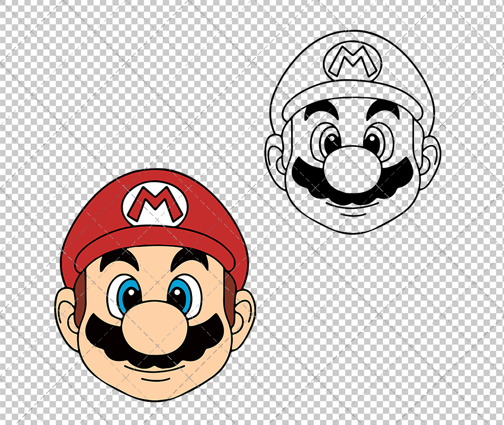 Super Mario Bros 004, Svg, Dxf, Eps, Png - SvgShopArt