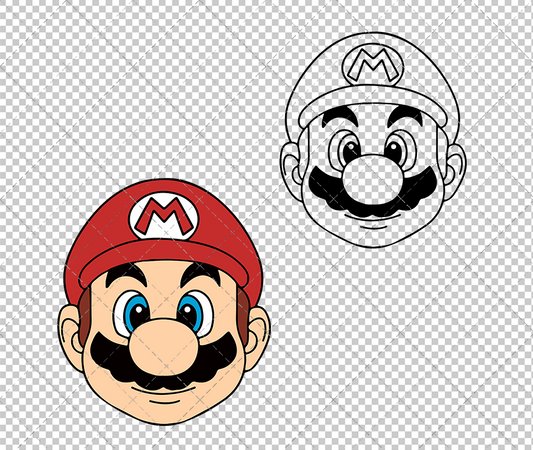 Super Mario Bros 004, Svg, Dxf, Eps, Png - SvgShopArt