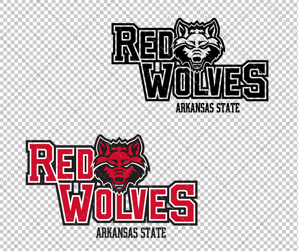 Arkansas State Red Wolves 2008, Svg, Dxf, Eps, Png - SvgShopArt