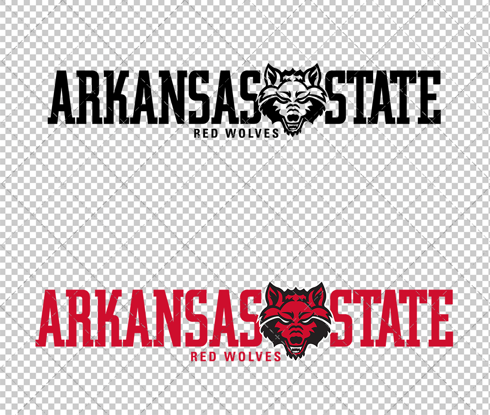 Arkansas State Red Wolves Alternate 2017, Svg, Dxf, Eps, Png - SvgShopArt