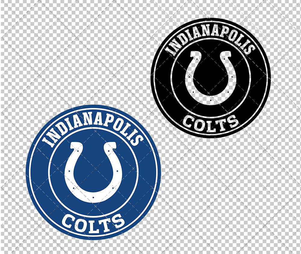 Indianapolis Colts Circle 2008, Svg, Dxf, Eps, Png - SvgShopArt