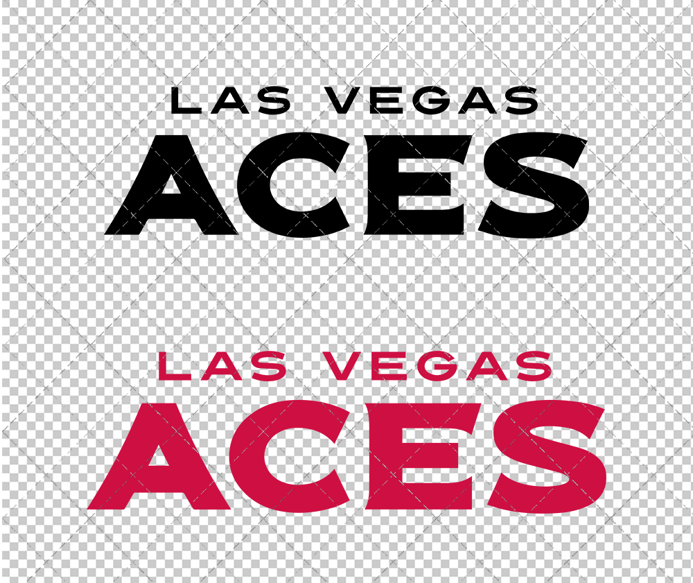 Las Vegas Aces Wordmark 2018 002, Svg, Dxf, Eps, Png - SvgShopArt