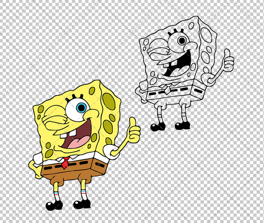 SpongeBob SquarePants, Svg, Dxf, Eps, Png - SvgShopArt