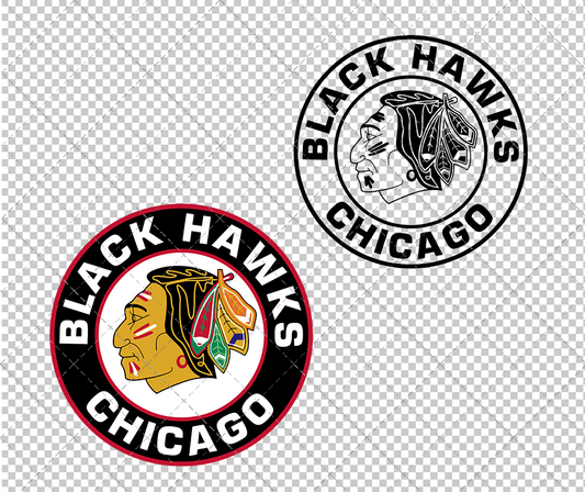 Chicago Blackhawks Alternate 1957 002, Svg, Dxf, Eps, Png - SvgShopArt