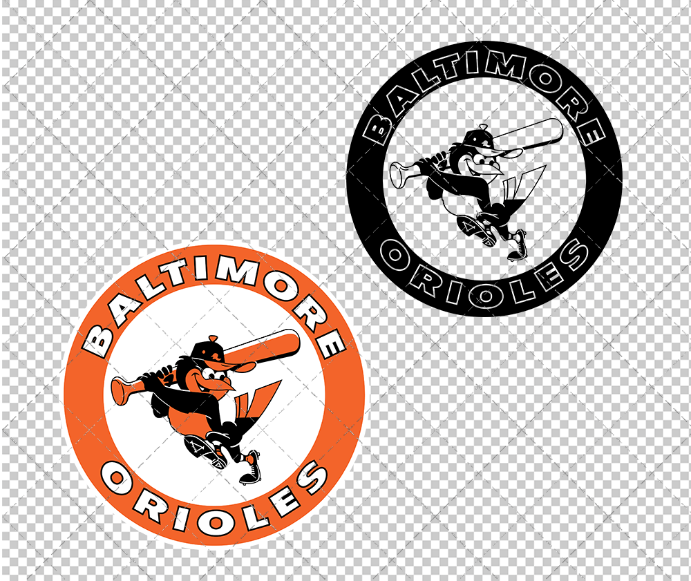 Baltimore Orioles 1970, Svg, Dxf, Eps, Png - SvgShopArt