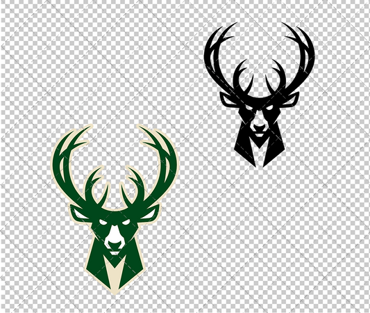 Milwaukee Bucks Alternate 2015, Svg, Dxf, Eps, Png - SvgShopArt