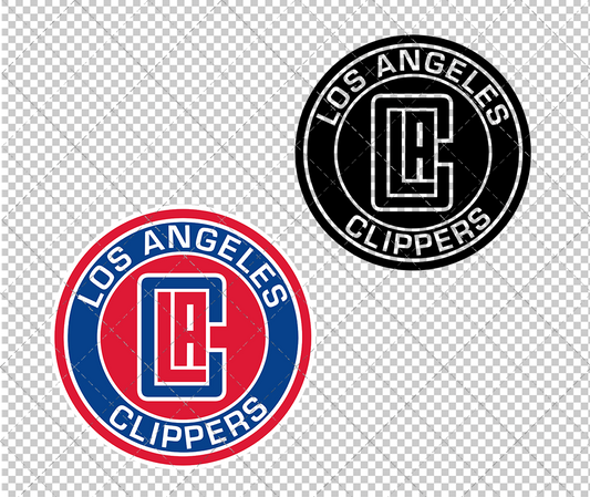 Los Angeles Clippers Circle 2018, Svg, Dxf, Eps, Png - SvgShopArt