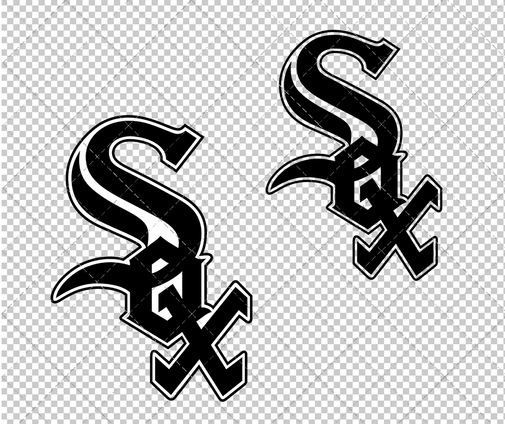 Chicago White Sox Alternate 1990, Svg, Dxf, Eps, Png - SvgShopArt