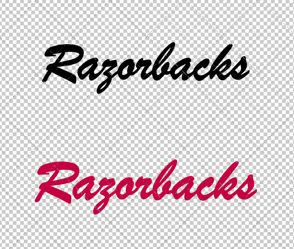 Arkansas Razorbacks Wordmark 1964, Svg, Dxf, Eps, Png - SvgShopArt