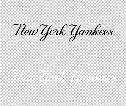 New York Yankees Wordmark 1965 002, Svg, Dxf, Eps, Png - SvgShopArt