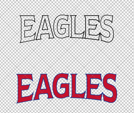 American Eagles Wordmark 2006 004, Svg, Dxf, Eps, Png - SvgShopArt