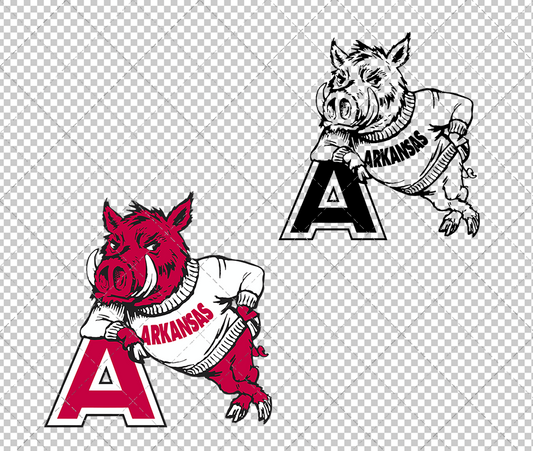 Arkansas Razorbacks Alternate 1958, Svg, Dxf, Eps, Png - SvgShopArt