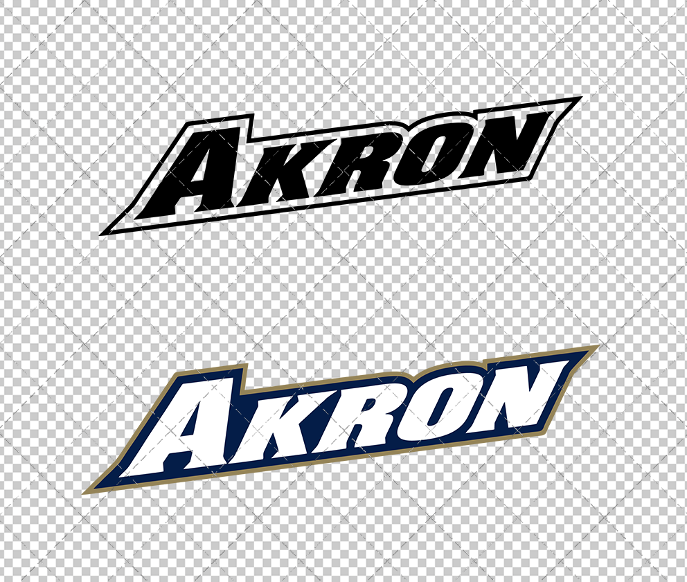 Akron Zips Wordmark 2018 002, Svg, Dxf, Eps, Png - SvgShopArt