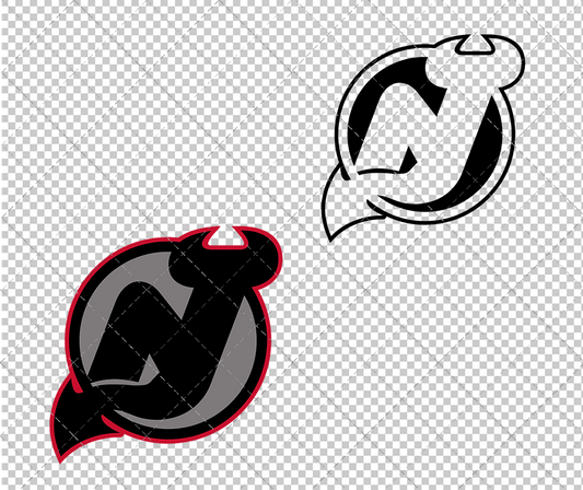 New Jersey Devils Concept 1999 010, Svg, Dxf, Eps, Png - SvgShopArt