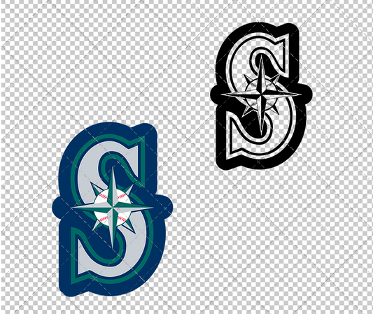 Seattle Mariners Concept 1993 002, Svg, Dxf, Eps, Png - SvgShopArt