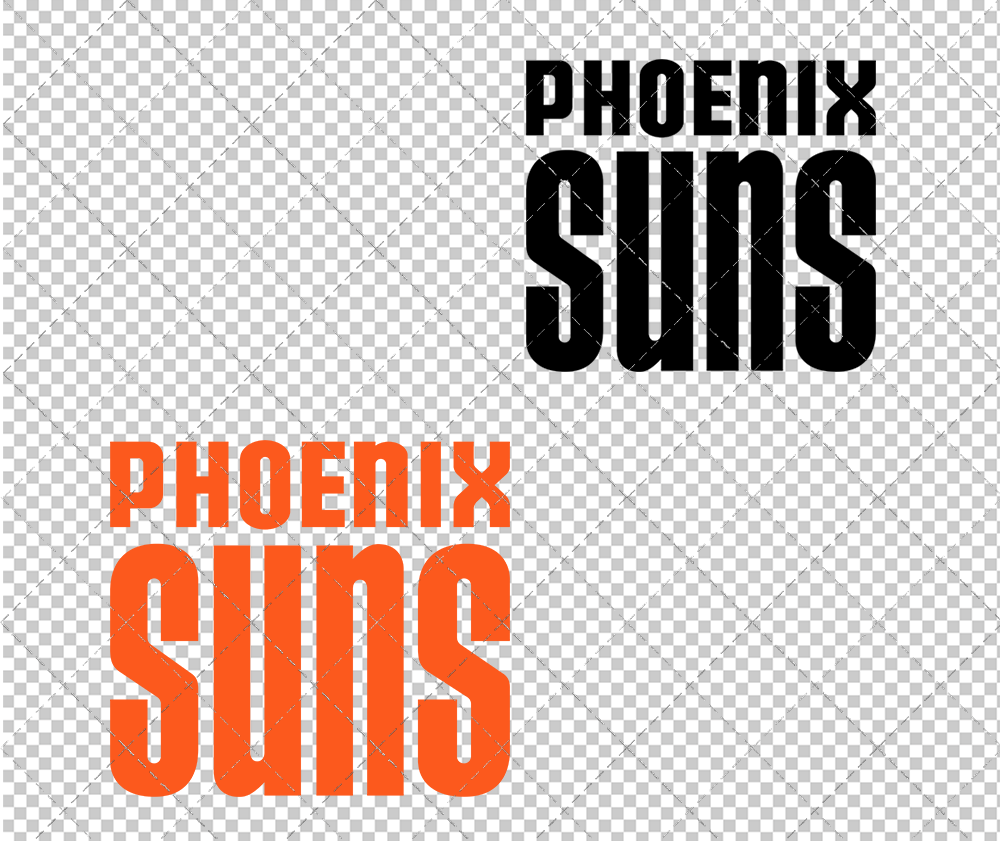 Phoenix Suns Wordmark 1968 002, Svg, Dxf, Eps, Png - SvgShopArt