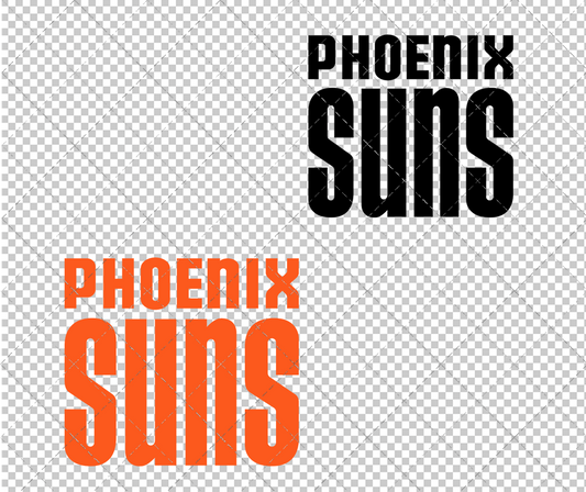 Phoenix Suns Wordmark 1968 002, Svg, Dxf, Eps, Png - SvgShopArt