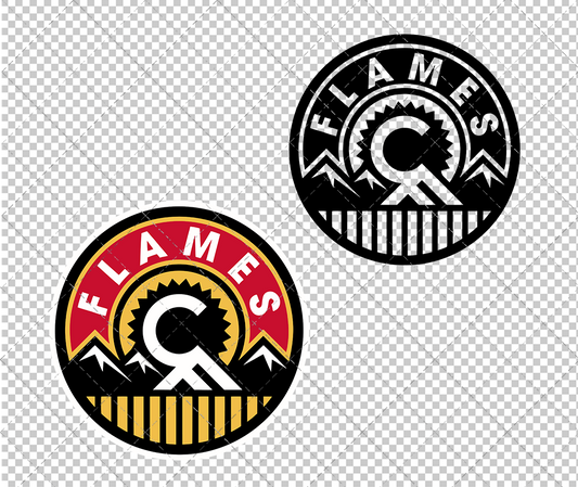 Calgary Flames Alternate 2013, Svg, Dxf, Eps, Png - SvgShopArt