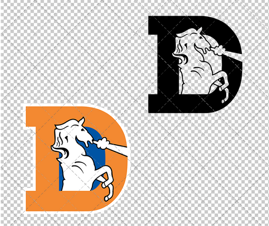 Denver Broncos 1970, Svg, Dxf, Eps, Png - SvgShopArt