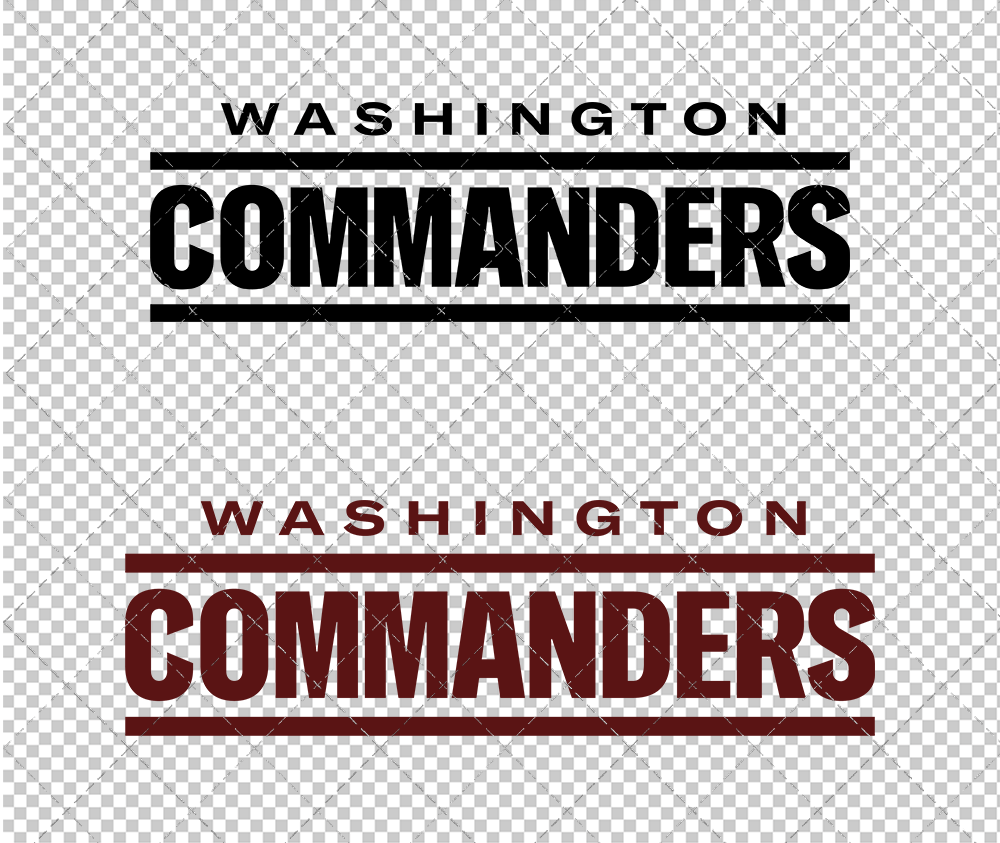 Washington Commanders Wordmark 2022, Svg, Dxf, Eps, Png - SvgShopArt