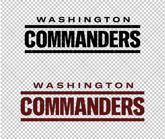 Washington Commanders Wordmark 2022, Svg, Dxf, Eps, Png - SvgShopArt