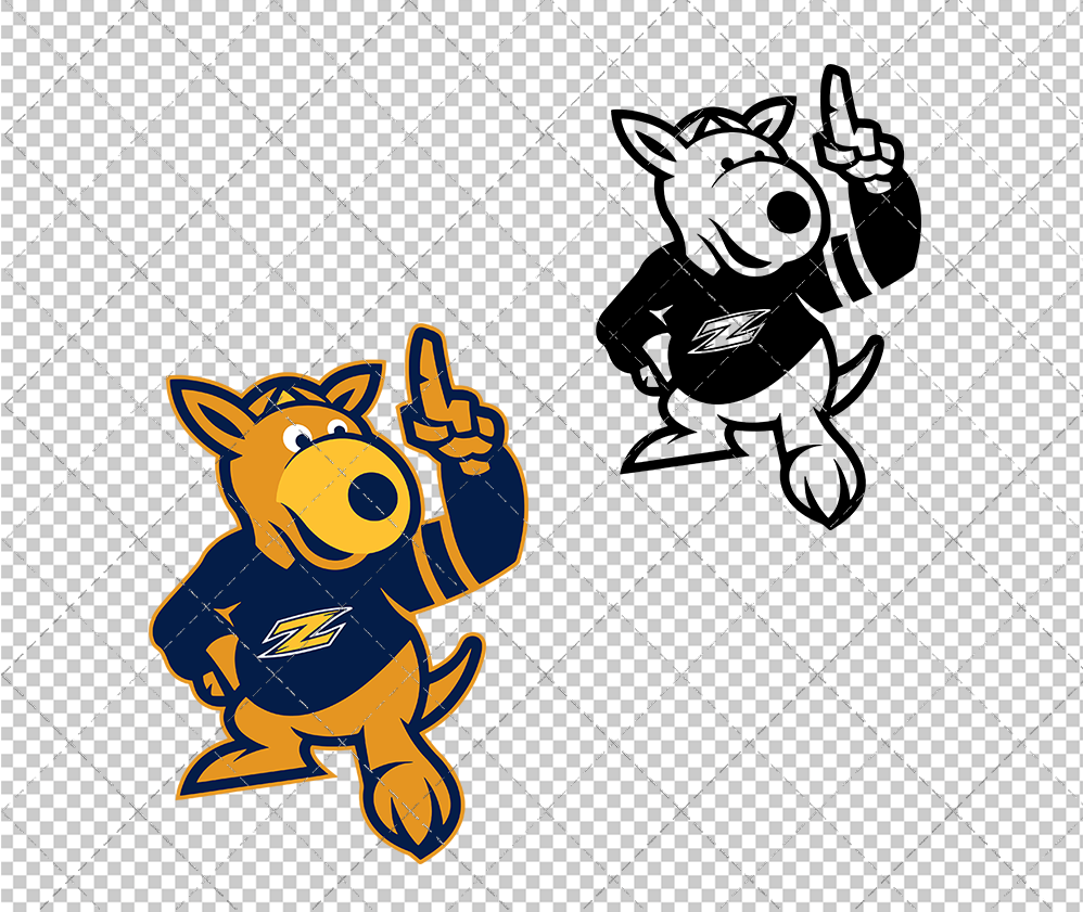 Akron Zips Mascot 2015, Svg, Dxf, Eps, Png - SvgShopArt