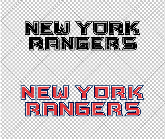 New York Rangers Wordmark 1996 002, Svg, Dxf, Eps, Png - SvgShopArt