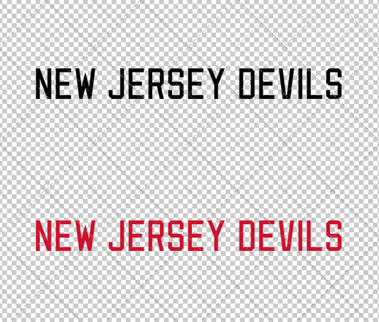 New Jersey Devils Wordmark Concept 1999, Svg, Dxf, Eps, Png - SvgShopArt