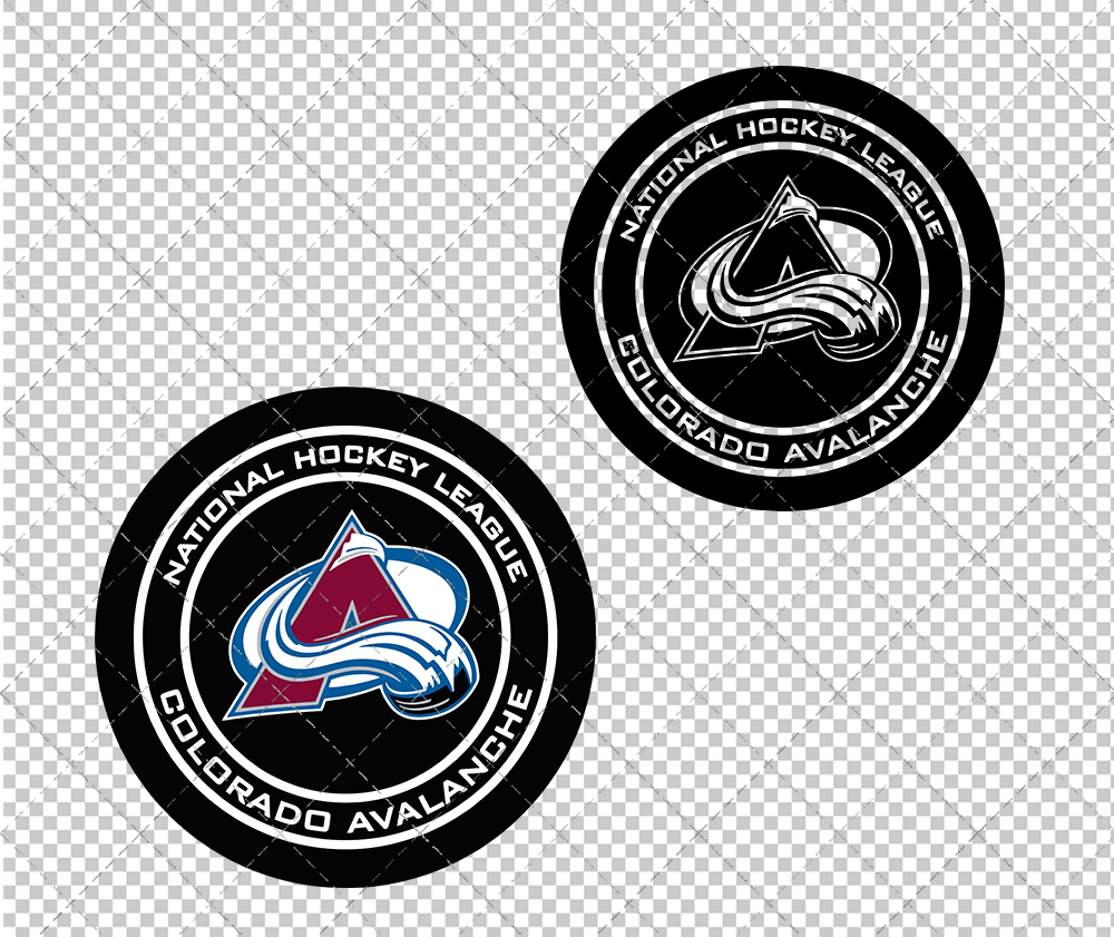 Colorado Avalanche Circle 1999 002, Svg, Dxf, Eps, Png - SvgShopArt