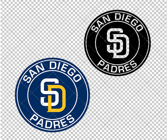 San Diego Padres Circle 2016, Svg, Dxf, Eps, Png - SvgShopArt