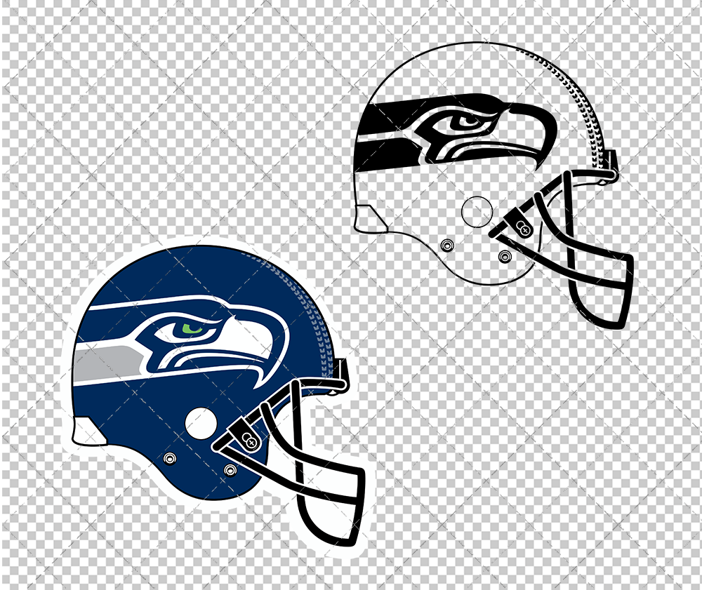 Seattle Seahawks Helmet 2012, Svg, Dxf, Eps, Png - SvgShopArt