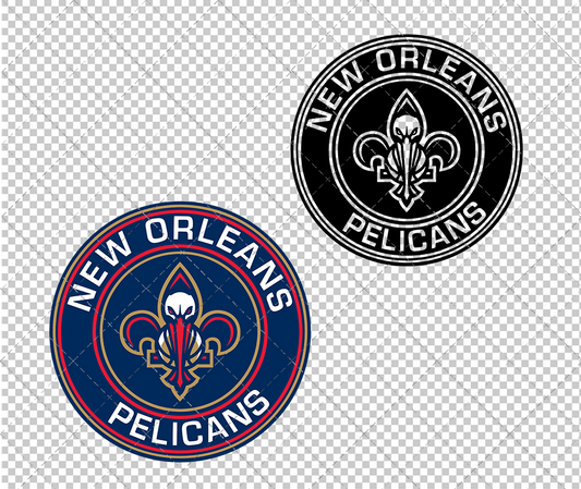 New Orleans Pelicans Circle 2013 003, Svg, Dxf, Eps, Png - SvgShopArt