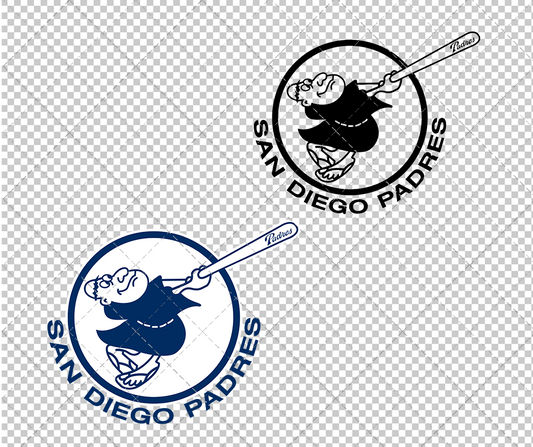 San Diego Padres Alternate 2012, Svg, Dxf, Eps, Png - SvgShopArt