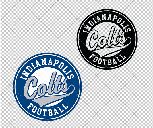 Indianapolis Colts Circle 2008 004, Svg, Dxf, Eps, Png - SvgShopArt