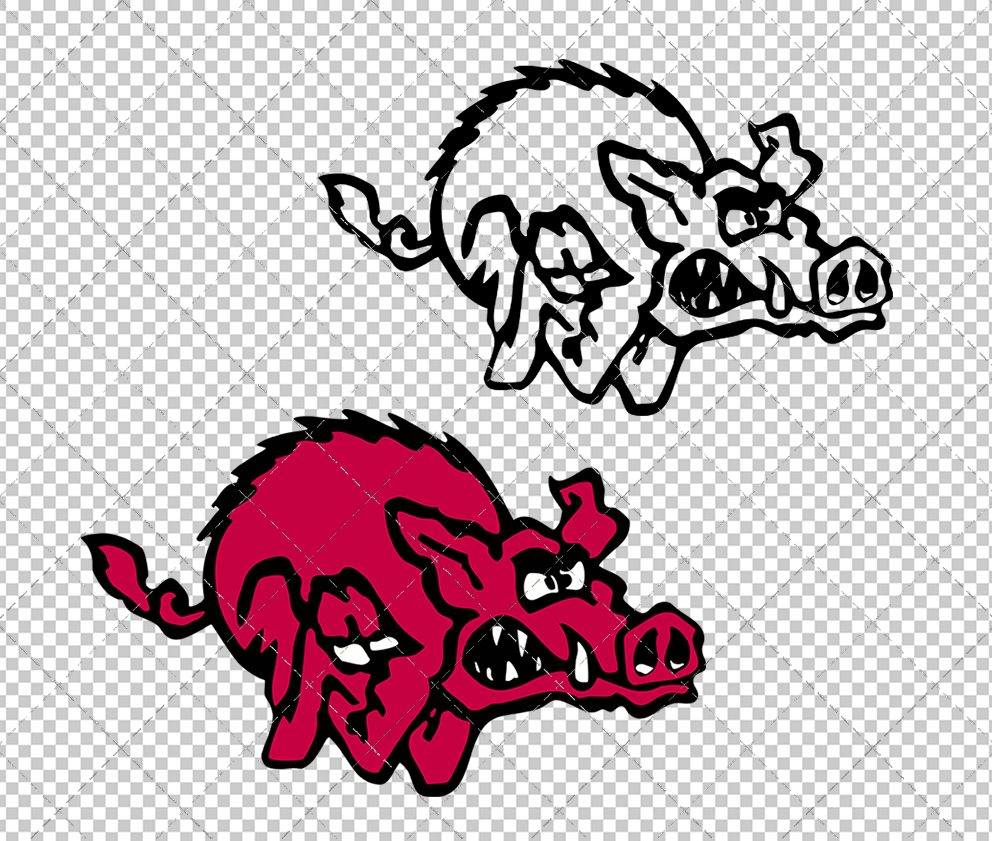 Arkansas Razorbacks Alternate 1980, Svg, Dxf, Eps, Png - SvgShopArt