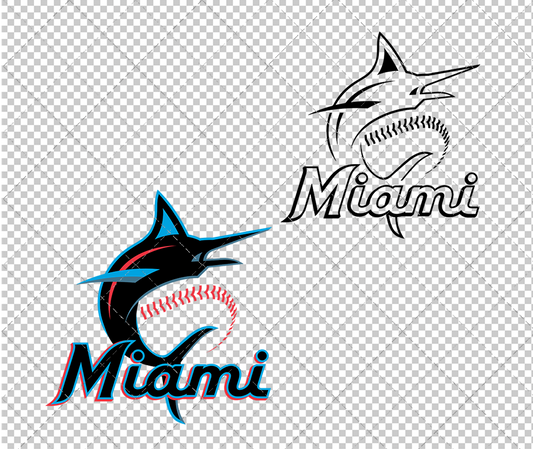 Miami Marlins 2019, Svg, Dxf, Eps, Png - SvgShopArt