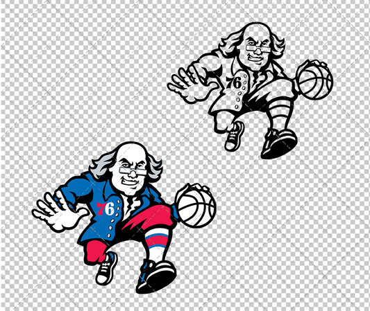 Philadelphia 76ers Alternate 2015 004, Svg, Dxf, Eps, Png - SvgShopArt