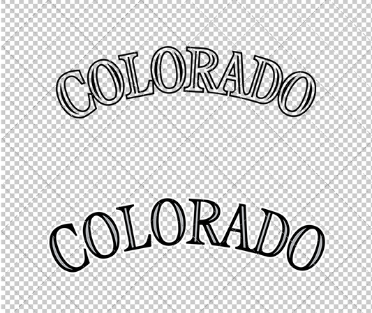 Colorado Rockies Jersey 2000 002, Svg, Dxf, Eps, Png - SvgShopArt