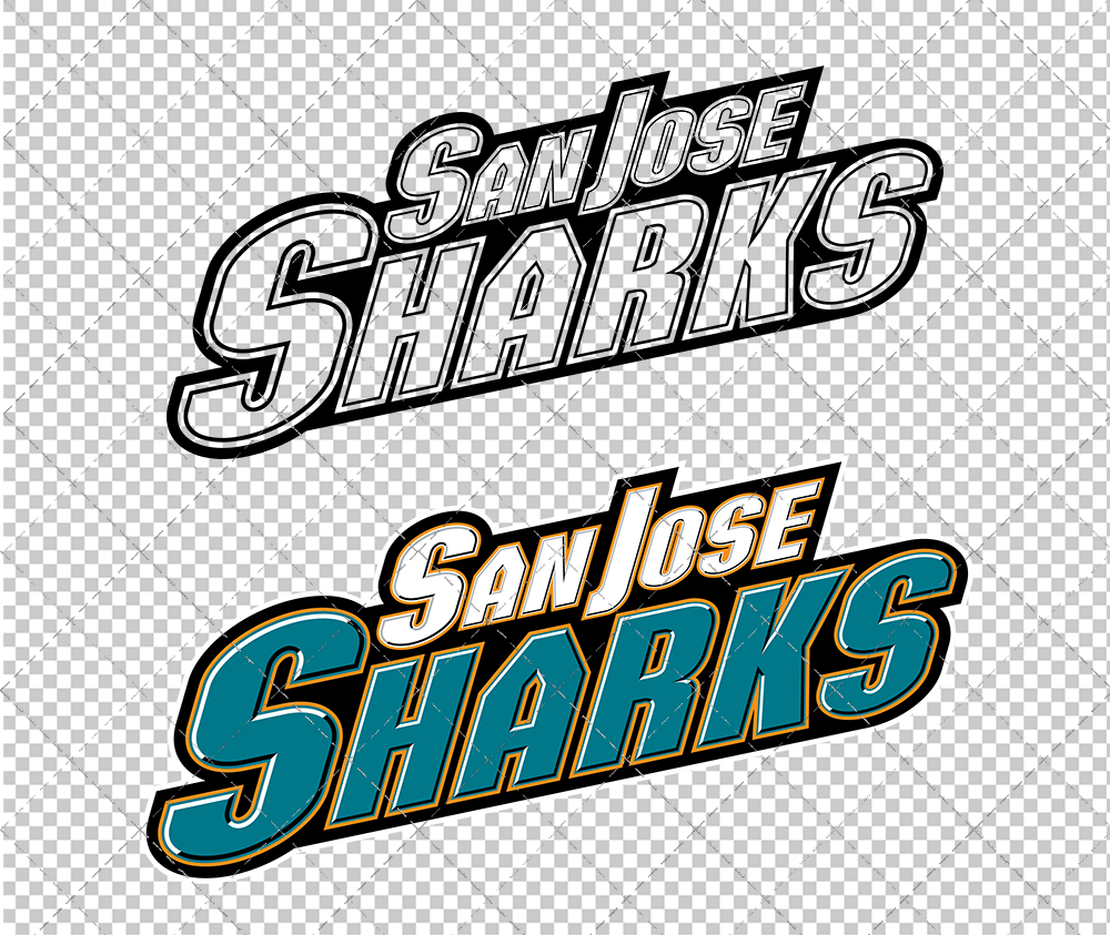 San Jose Sharks Wordmark 2008, Svg, Dxf, Eps, Png - SvgShopArt