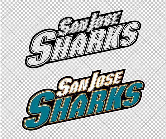 San Jose Sharks Wordmark 2008, Svg, Dxf, Eps, Png - SvgShopArt